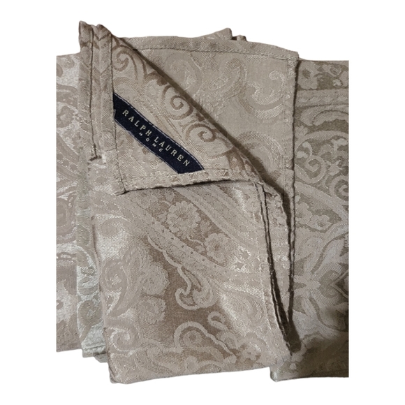 Ralph Lauren Home 4 Piece Napkin Set Damask Cloth Napkins - Picture 3 of 3